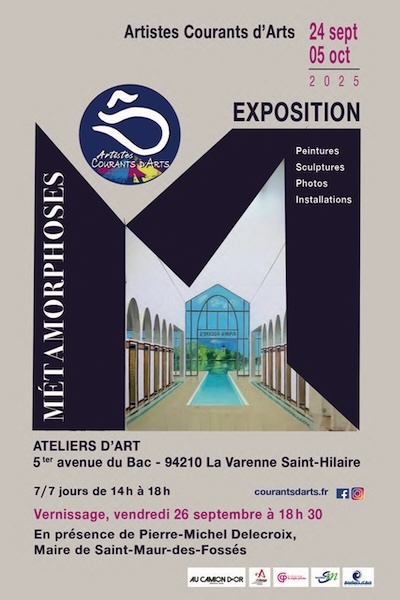 Expo COURANTS d'ARTS  "Métamorphoses"