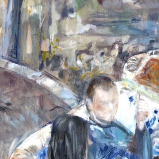  Au parc Güell  42x106,5  h/c