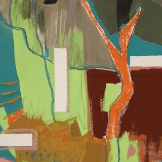  Chemin de vie  50x70 h/papier